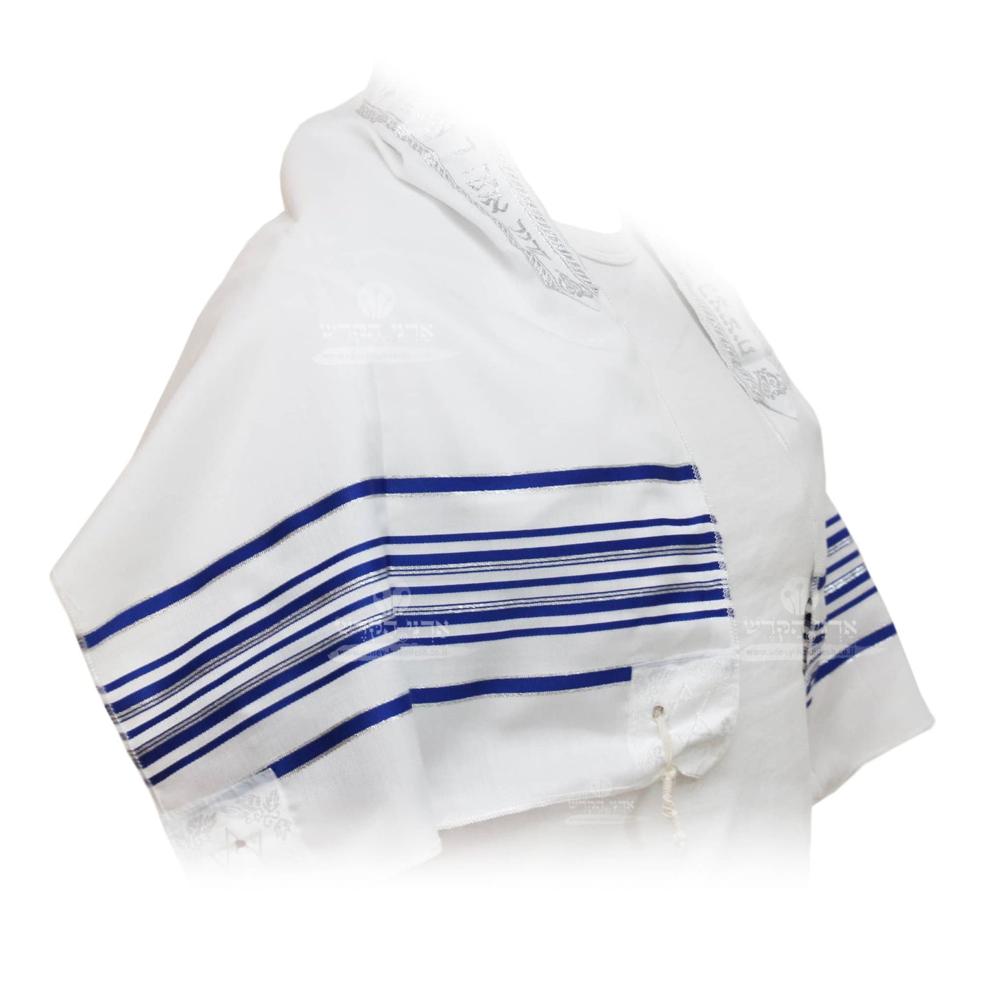 טלית "אקרילן" כחול כסף