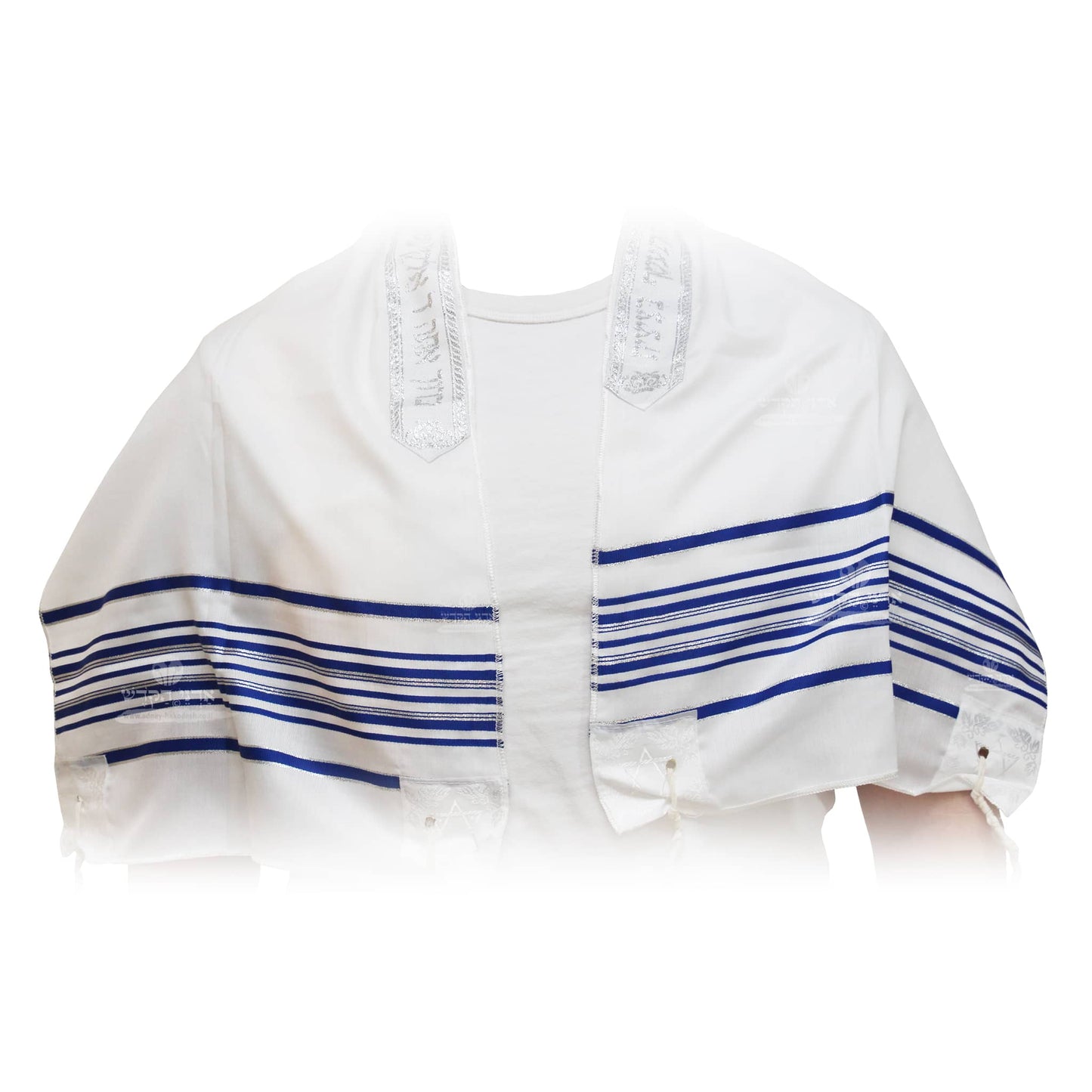 טלית "אקרילן" כחול כסף